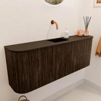 Toiletmeubel Mondiaz Joya | 113.2 cm | Meubelkleur Walnut | Faye wastafel Urban Midden | Zonder kraangat(en) Toiletmeubel Mondiaz Joya | 113.2 cm | Meubelkleur Walnut | Faye wastafel Urban Midden | Zonder kraangat(en)