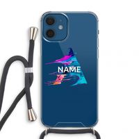 Abstract Spectrum: iPhone 12 mini Transparant Hoesje met koord