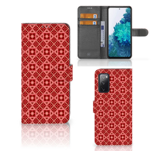 Samsung Galaxy S20 FE Telefoon Hoesje Batik Rood