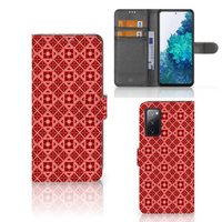 Samsung Galaxy S20 FE Telefoon Hoesje Batik Rood - thumbnail