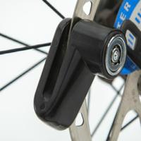 2-delige Heavy Duty motorfiets brommer scooter schijf Brake rotor anti-diefstal beveiligingsslot (zwart)
