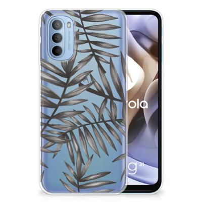 Motorola Moto G31 | G41 | TPU Case | Leaves Grey Motorola Moto G31 | G41 | TPU Case | Leaves Grey