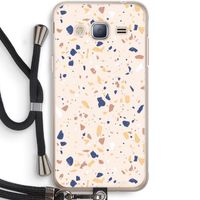 Terrazzo N°23: Samsung Galaxy J3 (2016) Transparant Hoesje met koord