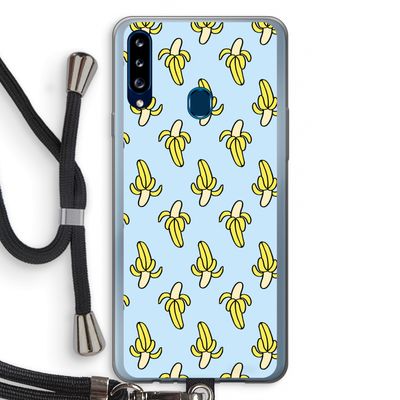 Bananas: Samsung Galaxy A20s Transparant Hoesje met koord