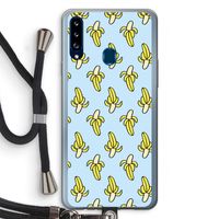 Bananas: Samsung Galaxy A20s Transparant Hoesje met koord Bananas: Samsung Galaxy A20s Transparant Hoesje met koord