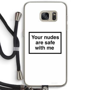 Safe with me: Samsung Galaxy S7 Transparant Hoesje met koord