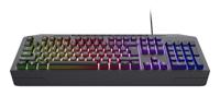 Trust GXT 836 Evocx toetsenbord Gamen USB QWERTY Amerikaans Engels Zwart - thumbnail