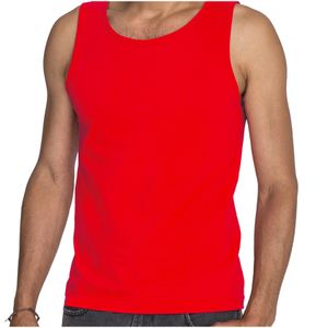 Rode tanktop / hemdje / singlet voor heren Fruit of The Loom 2XL  -