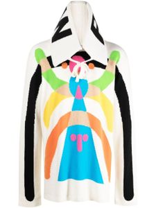 Walter Van Beirendonck pull Hyper Walter en laine - Blanc