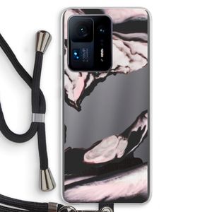 Roze stroom: Xiaomi Mi Mix 4 Transparant Hoesje met koord