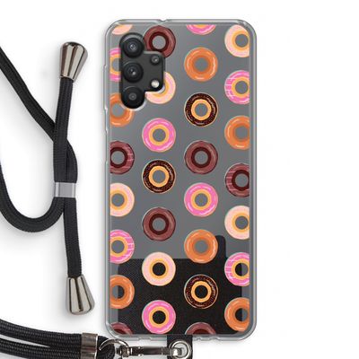 Donuts: Samsung Galaxy A32 5G Transparant Hoesje met koord