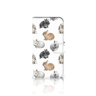 Telefoonhoesje | Met pasjeshouder | voor iPhone 14 Pro Konijntjes