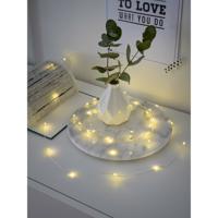 Konstsmide 1461-190 Micro-lichtketting Binnen werkt op batterijen Aantal lampen 40 LED Warmwit Verlichte lengte: 3.9 m Timer - thumbnail