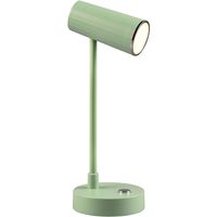 LED Bureaulamp - Trion Lono - 2.5W - Aanpasbare Kleur - Dimbaar - Rond - Mat Groen - Kunststof - thumbnail