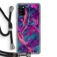 Pink Clouds: Samsung Galaxy A41 Transparant Hoesje met koord