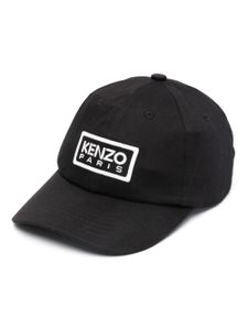 Kenzo casquette en coton à logo appliqué - Noir