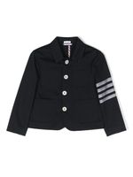 Thom Browne Kids blazer rayé à simple boutonnage - Bleu - thumbnail