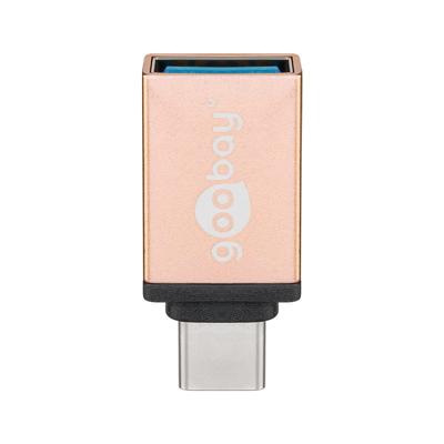 USB 3.2 GEN 1 (USB3.0) USB-C stekker - USB-A (F) naar USB-C (M) - 5Gbit/s - USB adapter - Goud