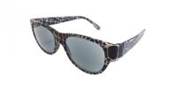 HIP Zonneleesbril Slang zwart/wit - +2.5