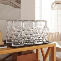 VidaXL Bierpullen met handvat 6 st 1000 ml glas - thumbnail