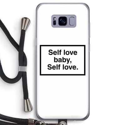 Self love: Samsung Galaxy S8 Transparant Hoesje met koord