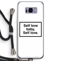 Self love: Samsung Galaxy S8 Transparant Hoesje met koord