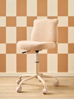 Kinderstoel op wieltjes van sherpa Ourson beige