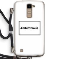 Ambitchious: LG K10 (2016) Transparant Hoesje met koord