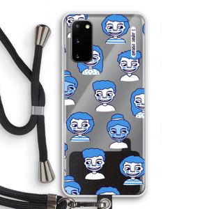 Gezichtjes: Samsung Galaxy S20 Transparant Hoesje met koord