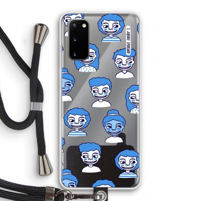 Gezichtjes: Samsung Galaxy S20 Transparant Hoesje met koord