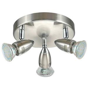 EGLO Magnum Led - Spot - 3 Lichts - Nikkel-Mat, Chroom