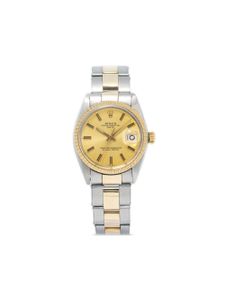 Rolex montre Oyster Perpetual Date 34 mm pre-owned - Or