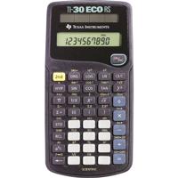 Texas Instruments TI-30 ECO RS Zakrekenmachine Zwart werkt op zonne-energie (b x h x d) 79 x 15 x 153 mm