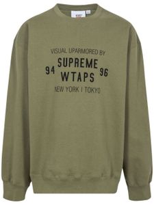 Supreme x WTAPS sweat à col ras du cou - Vert