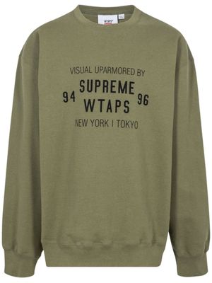 Supreme x WTAPS sweat à col ras du cou - Vert