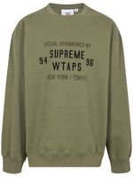 Supreme x WTAPS sweat à col ras du cou - Vert - thumbnail