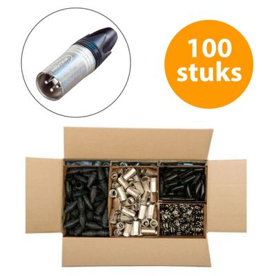 Neutrik NC3MXX-D Male XLR kabeldeel 3p 100 stuks