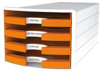 HAN HA-1013-51 Ladenkast Impuls Met 4 Open Laden Oranje HAN HA-1013-51 Ladenkast Impuls Met 4 Open Laden Oranje
