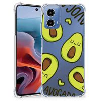 Motorola Moto G34 Stevig Bumper Hoesje Avocado Singing - thumbnail