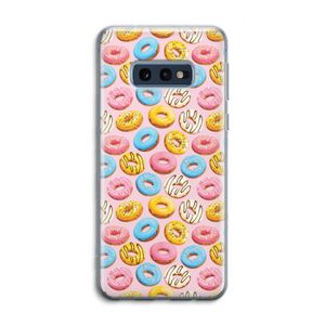 Pink donuts: Samsung Galaxy S10e Transparant Hoesje