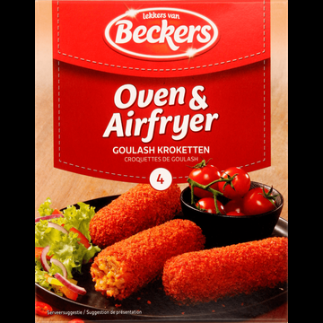 Beckers Oven & Airfryer Goulash Kroketten 4 x 80 g bij Jumbo