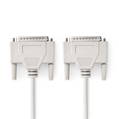 Nedis Seriële Kabel | D-SUB 25-Pins Male naar D-SUB 25-Pins Male | 1 m | 1 stuks - CCGP52100IV10 CCGP52100IV10