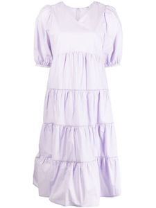 b+ab robe mi-longue à empiècements - Violet