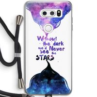 Stars quote: LG V30 Transparant Hoesje met koord