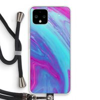 Zweverige regenboog: Pixel 4 Transparant Hoesje met koord