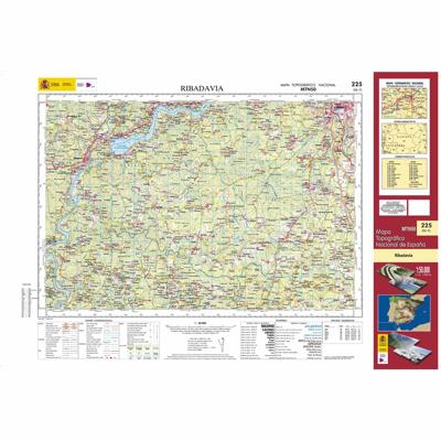 Topografische kaart 225 MT50 Ribadavia | CNIG - Instituto Geográfico Nacional1