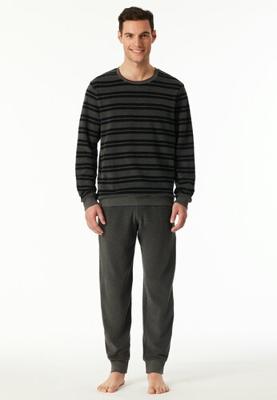 Schiesser Schiesser Heren Pyjama Long darkgrey-mel. 183128 58/3XL