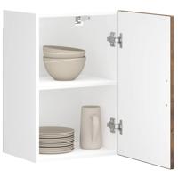 Keukenwandkast Porto bewerkt hout gerookt eikenkleurig