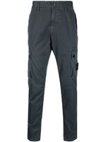 Stone Island Compass-patch straight-leg trousers - Gris