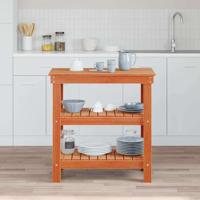 VidaXL Werkbank wasbruin 78,5 x 50 x 80 cm massief grenenhout